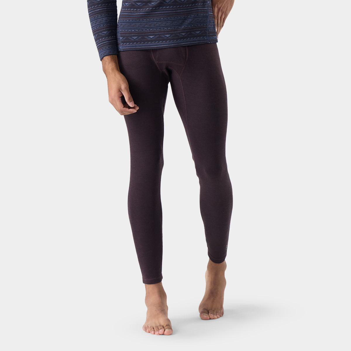 Men's Classic Thermal Merino Base Layer Bottom Mink Heather - ver - 1