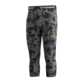 Men's Classic Thermal Merino Base Layer 3/4 Bottom Black Tie Dye-Honey Gold - ver - 4