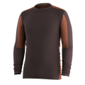 Men's Intraknit™ Thermal Merino Base Layer Colorblock Crew Dark Mink-Burnt Sienna - ver - 4