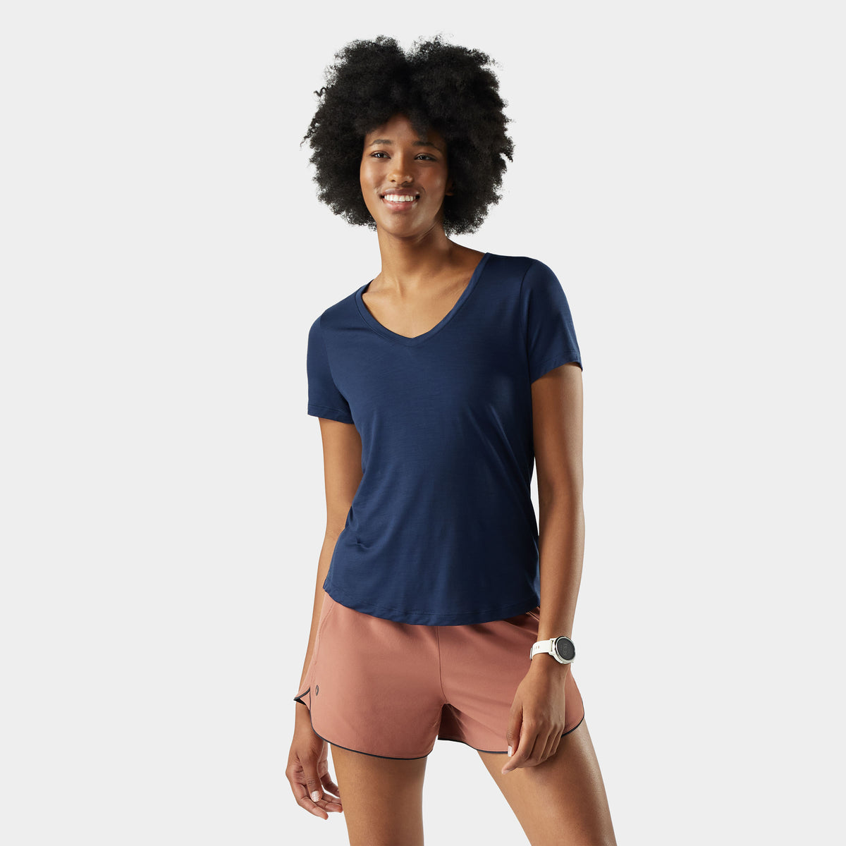 T-shirt de sport Ultralite à encolure en V pour femmes  - voir - 1