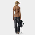 Women's Thermal Merino Rib Turtleneck Mocha Heather - ver - 2