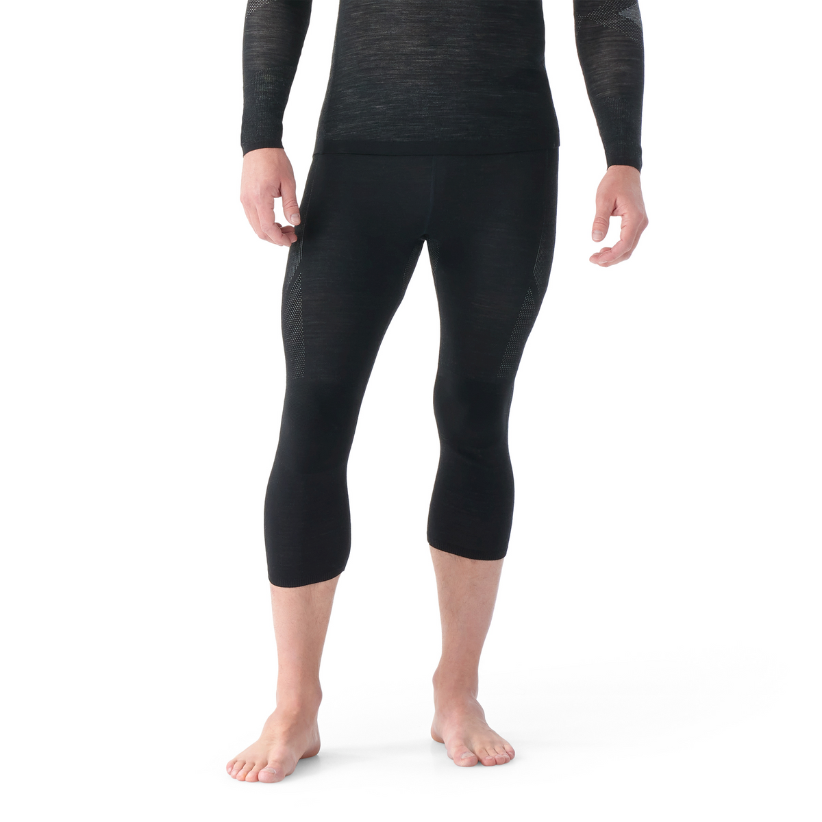 Men's Intraknit™ Thermal Merino Base Layer 3/4 Bottom Charcoal Heather-Black - ver - 5