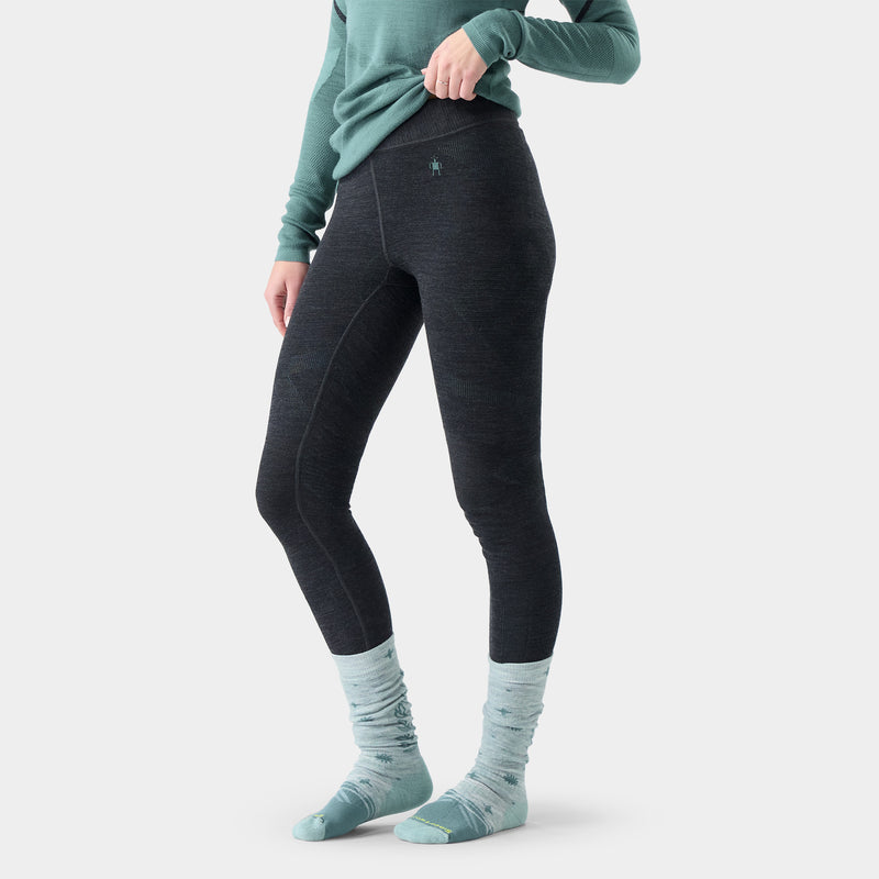 Women's Intraknit™ Thermal Merino Base Layer Bottom - Charcoal-Dusty Teal / L