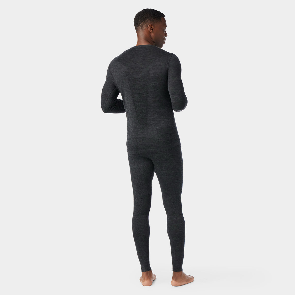 Men's Intraknit™ Thermal Merino Base Layer Bottom Charcoal Heather-Black - 2