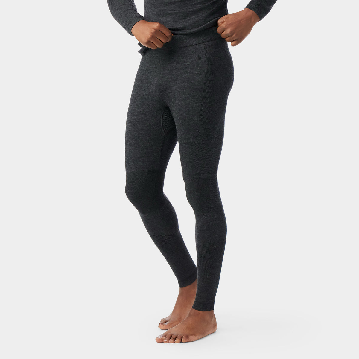 Men's Intraknit™ Thermal Merino Base Layer Bottom Charcoal Heather-Black - ver - 1