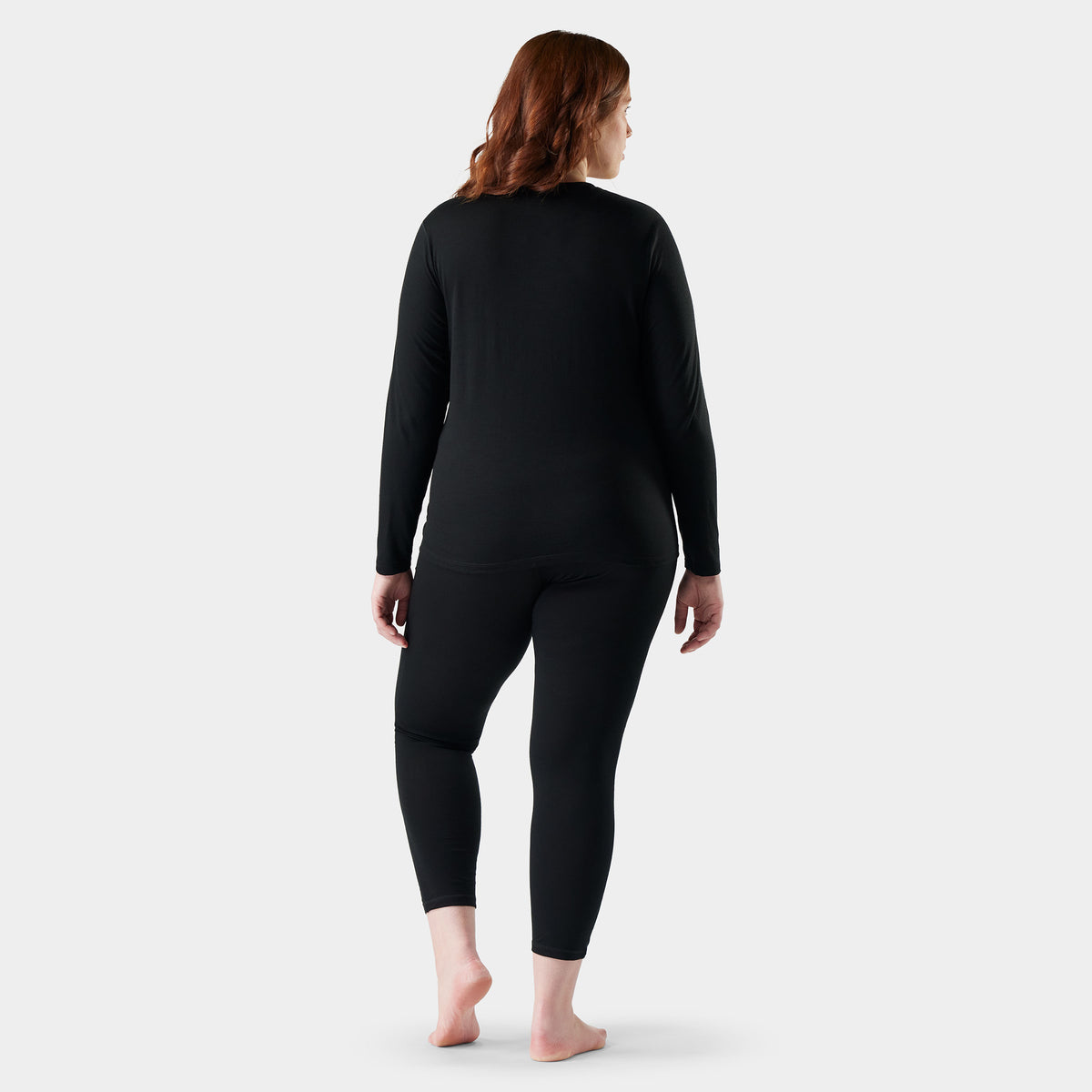 Women's Classic All-Season Merino Base Layer Bottom Plus Black - ver - 2