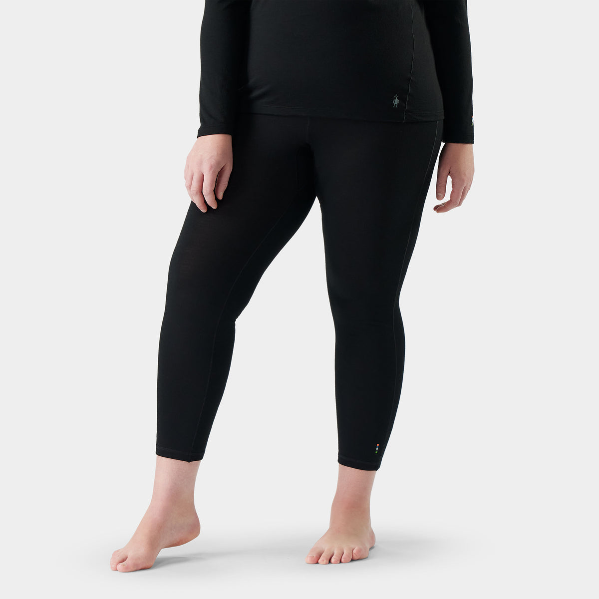 Women's Classic All-Season Merino Base Layer Bottom Plus Black - ver - 1