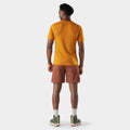 Men's Merino Short Sleeve Tee Sable Brown Mountain - ver - 2