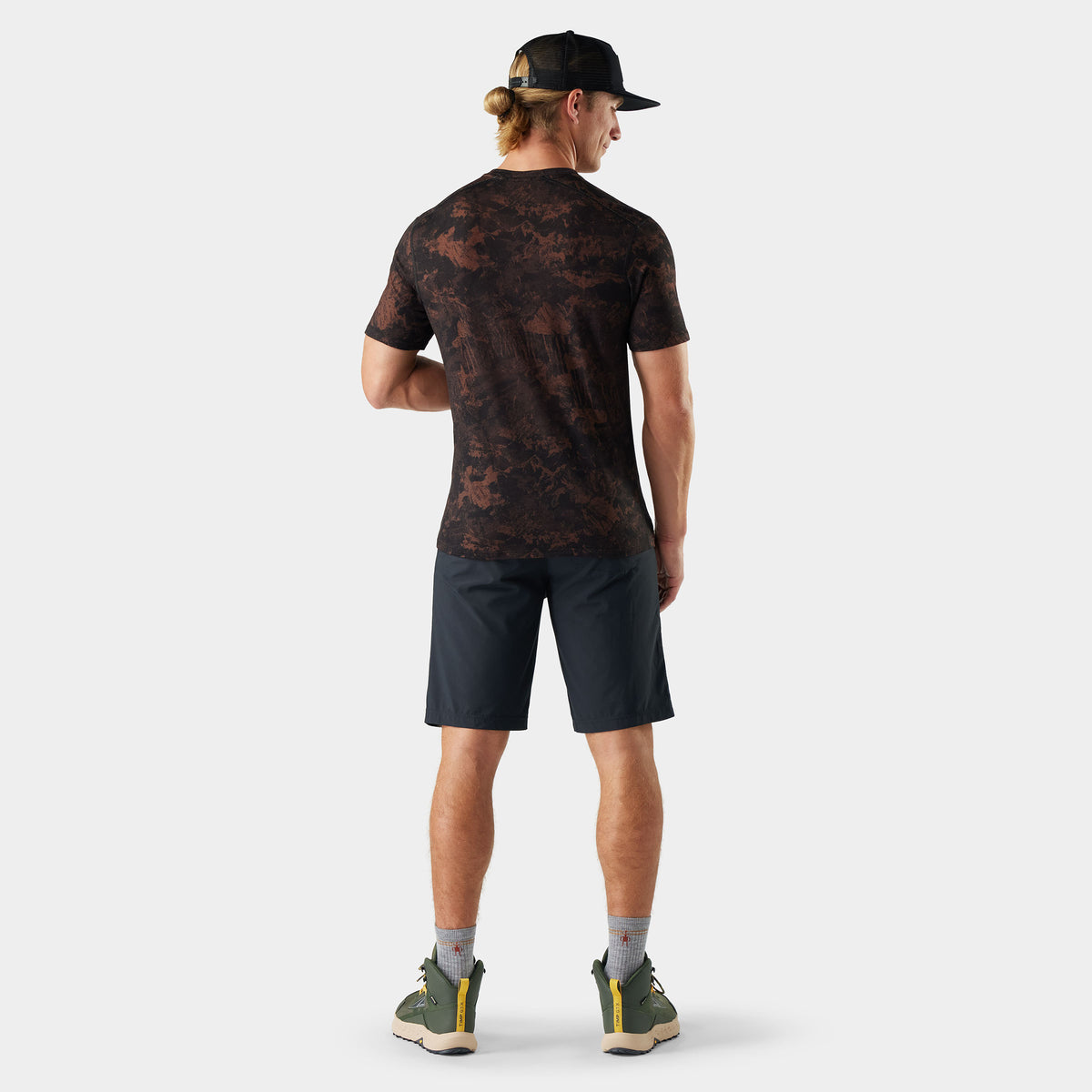 Men's Merino Short Sleeve Tee Sable Brown Mountain - 2
