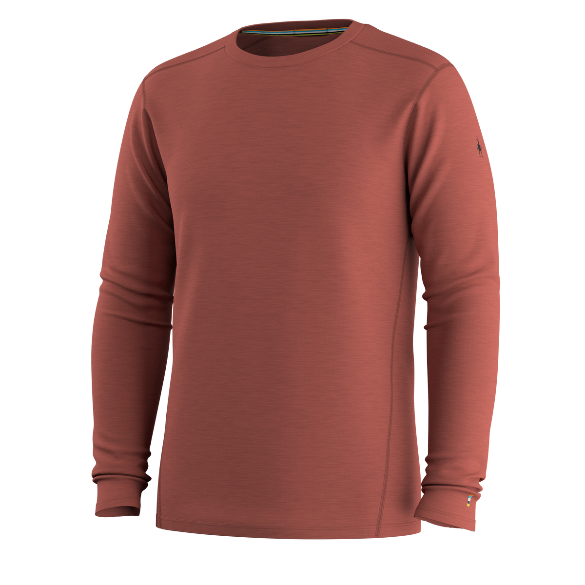 Men's Classic All-Season Merino Base Layer Crew Burnt Sienna - ver - 3