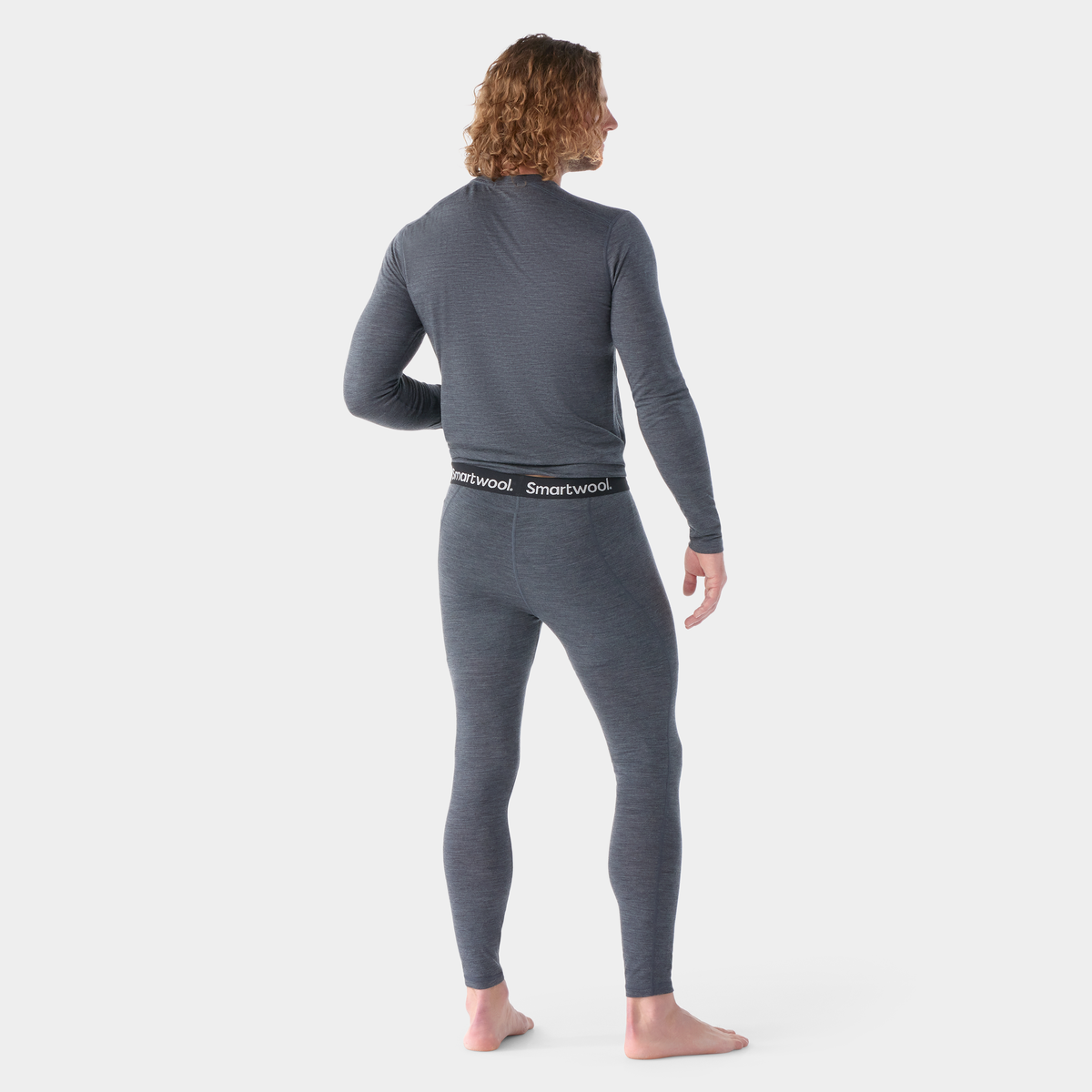 Men's Classic All-Season Merino Base Layer Bottom Iron Heather - ver - 2