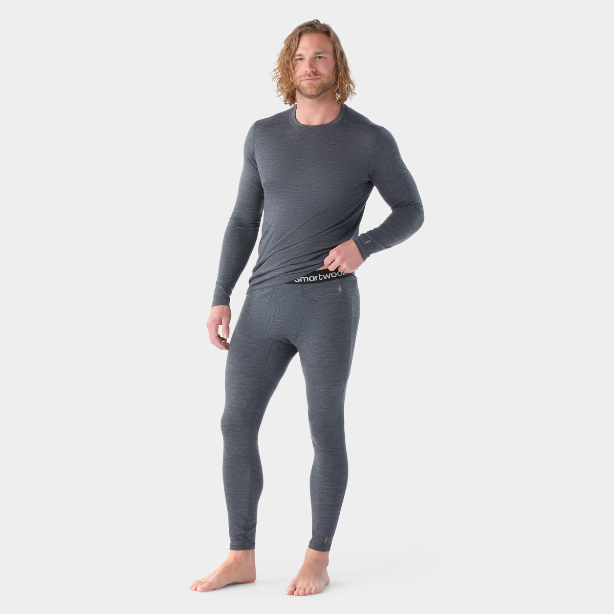 Men's Classic All-Season Merino Base Layer Bottom Iron Heather - ver - 1