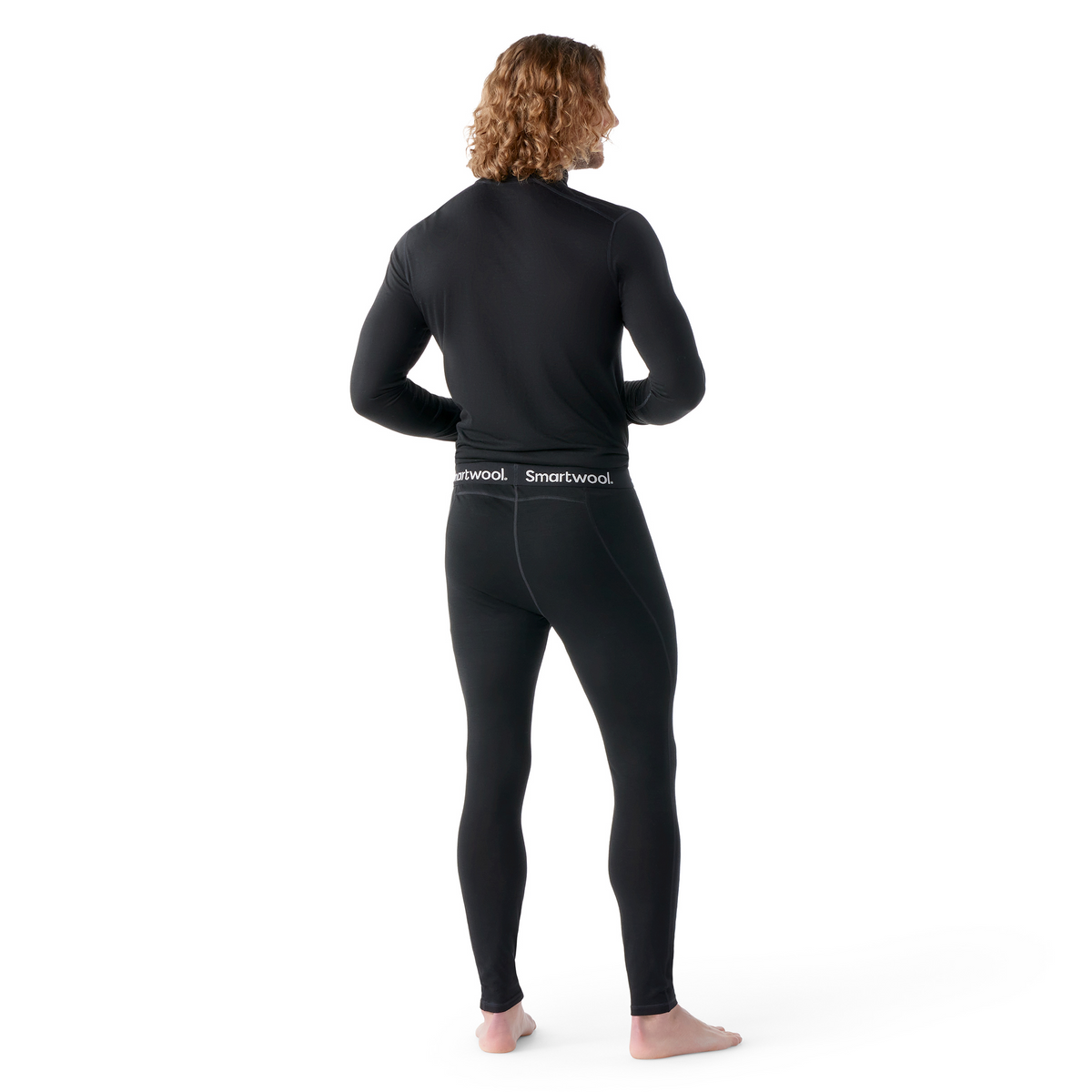 Men's Classic All-Season Merino Base Layer Bottom Black - ver - 2