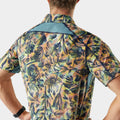 Men's Everyday Short Sleeve Button Down Multi Floral Party - ver - 3
