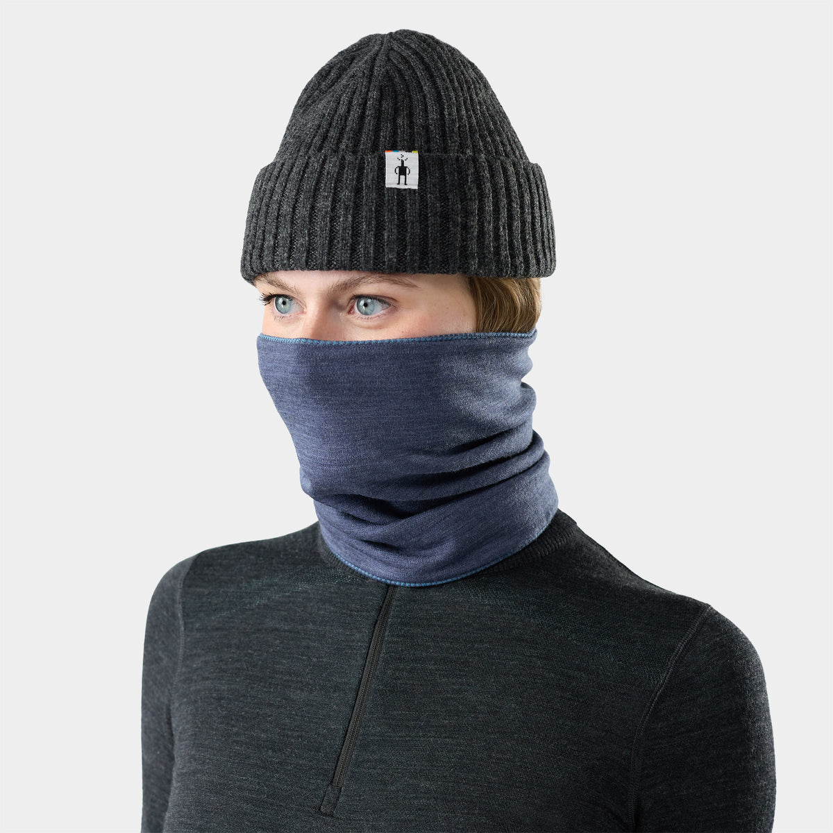 Thermal Merino Reversible Neck Gaiter Nightfall Mini Meadow - ver - 2