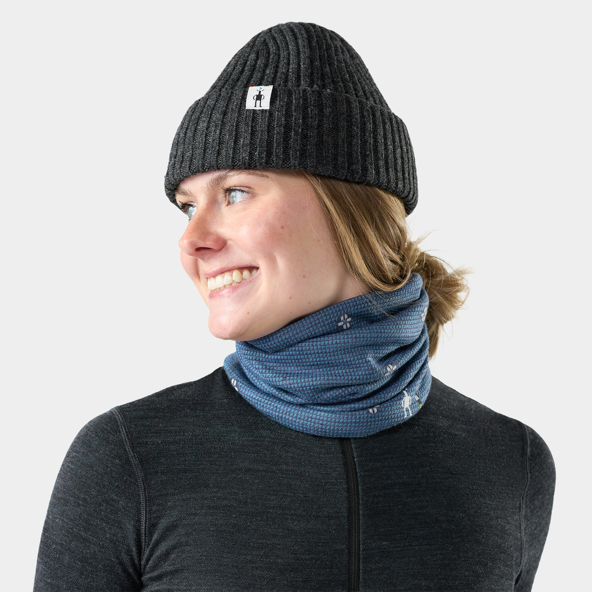 Thermal Merino Reversible Neck Gaiter Nightfall Mini Meadow - ver - 1