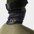 Thermal Merino Long Neck Gaiter Black Tie Dye - ver - 2