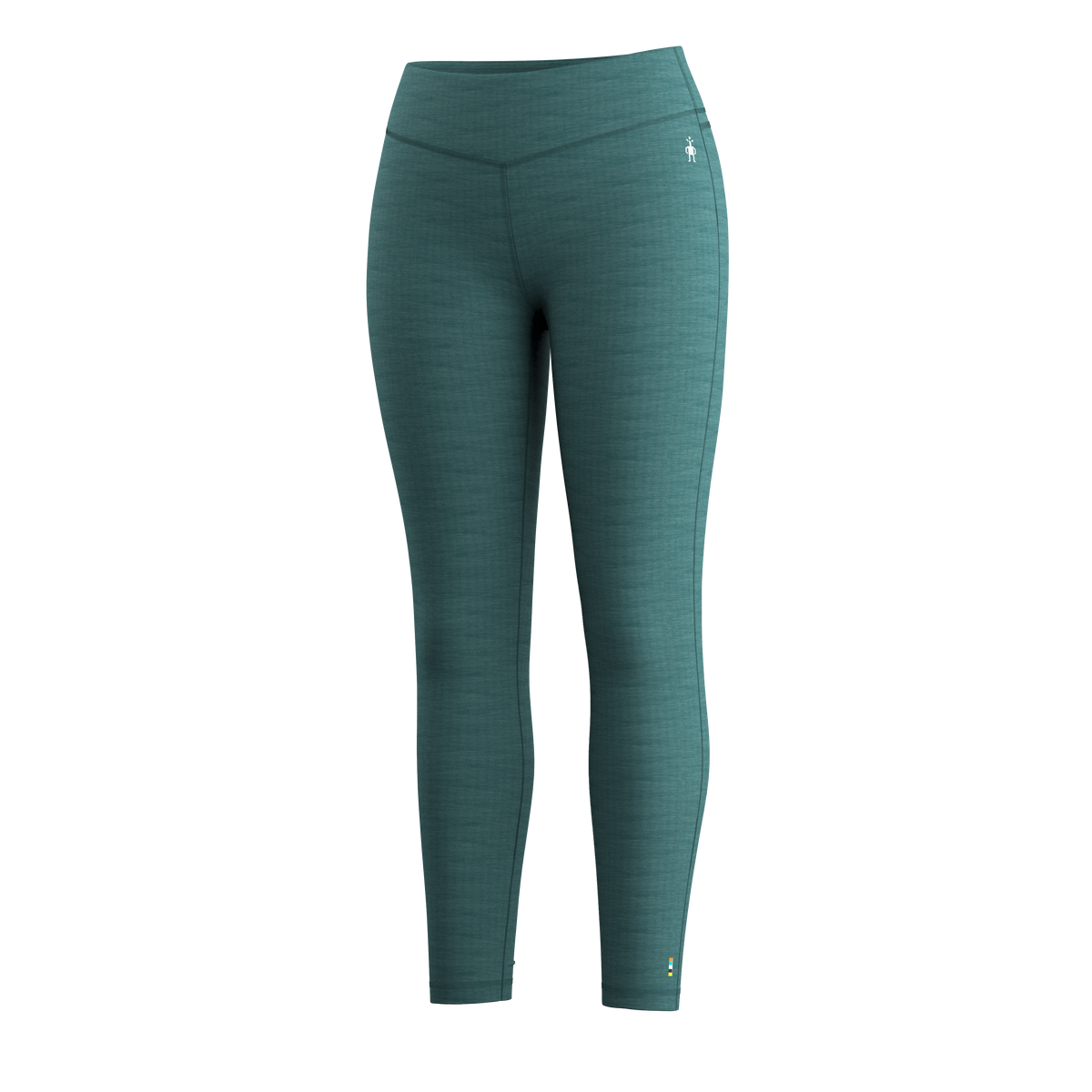 Women's Classic Thermal Merino Base Layer Bottom Dark Teal Heather - ver - 4