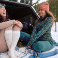 Women's Classic Thermal Merino Base Layer Bottom Dark Teal Heather - ver - 3