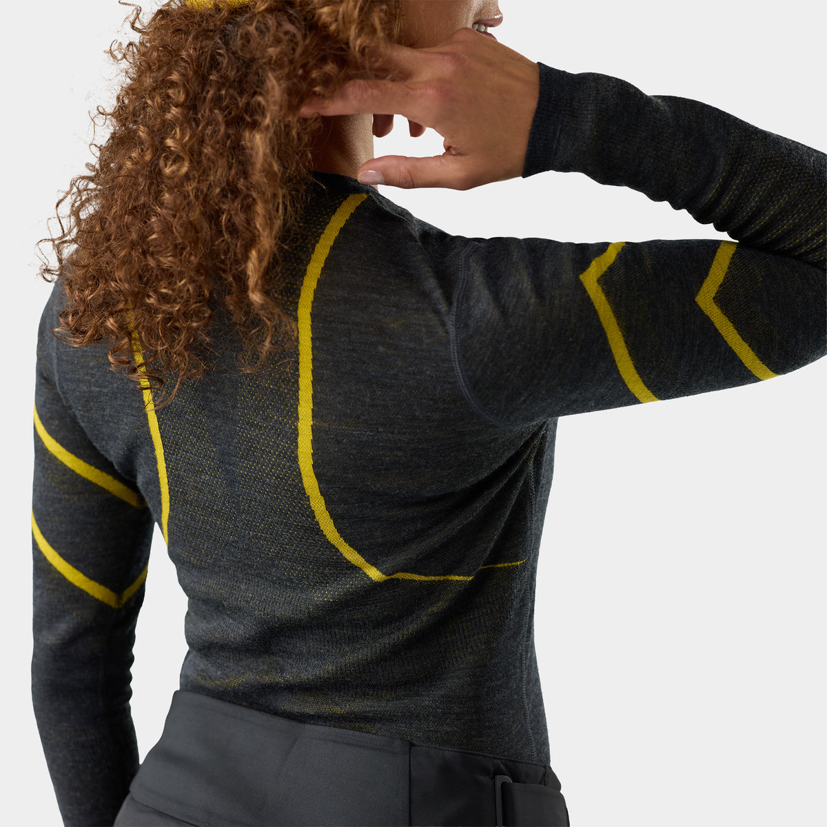 Women's Intraknit™ Thermal Merino Base Layer Crew Charcoal-Bronze Olive - ver - 3