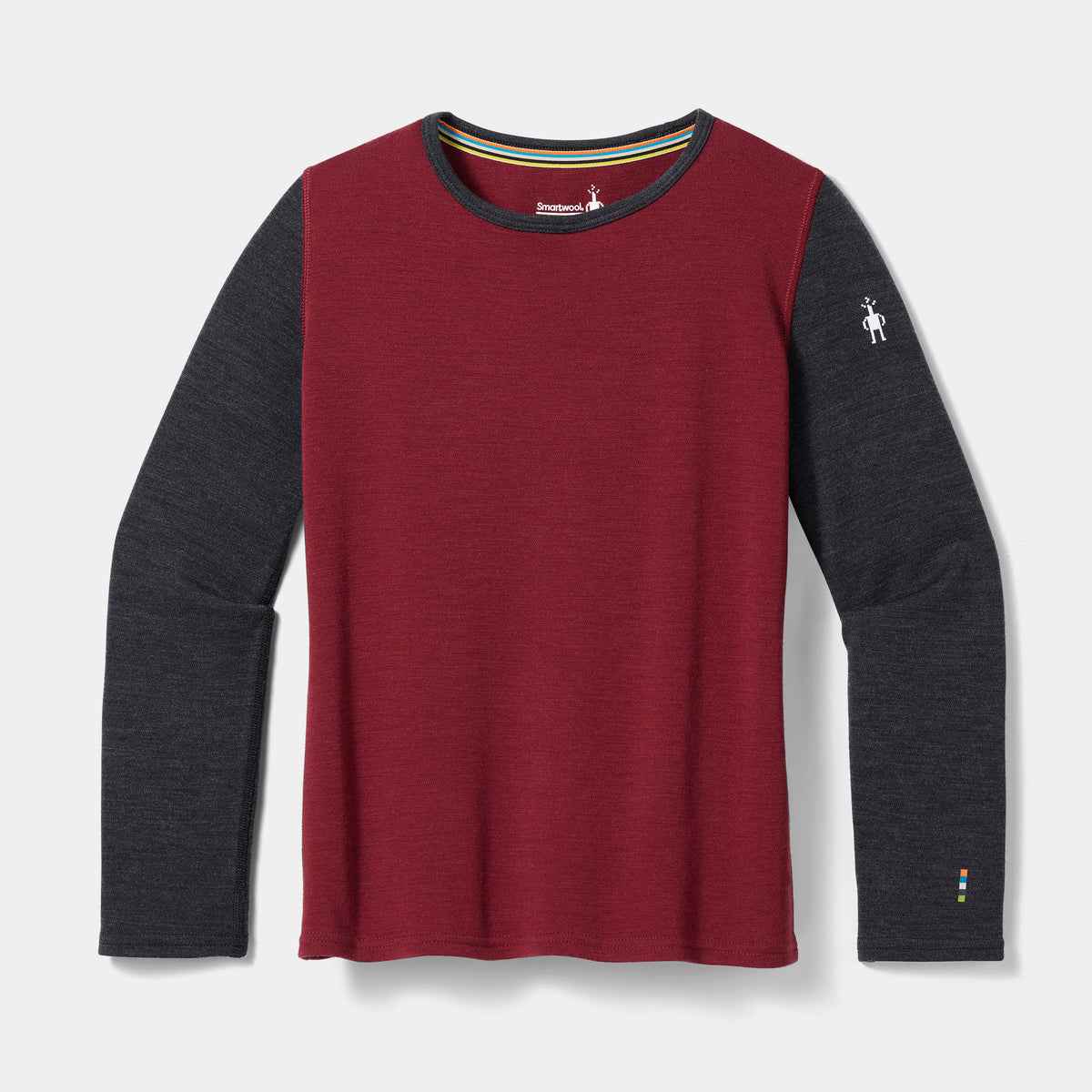 Kids' Classic Thermal Merino Base Layer Crew Cherry Lacquer - 3